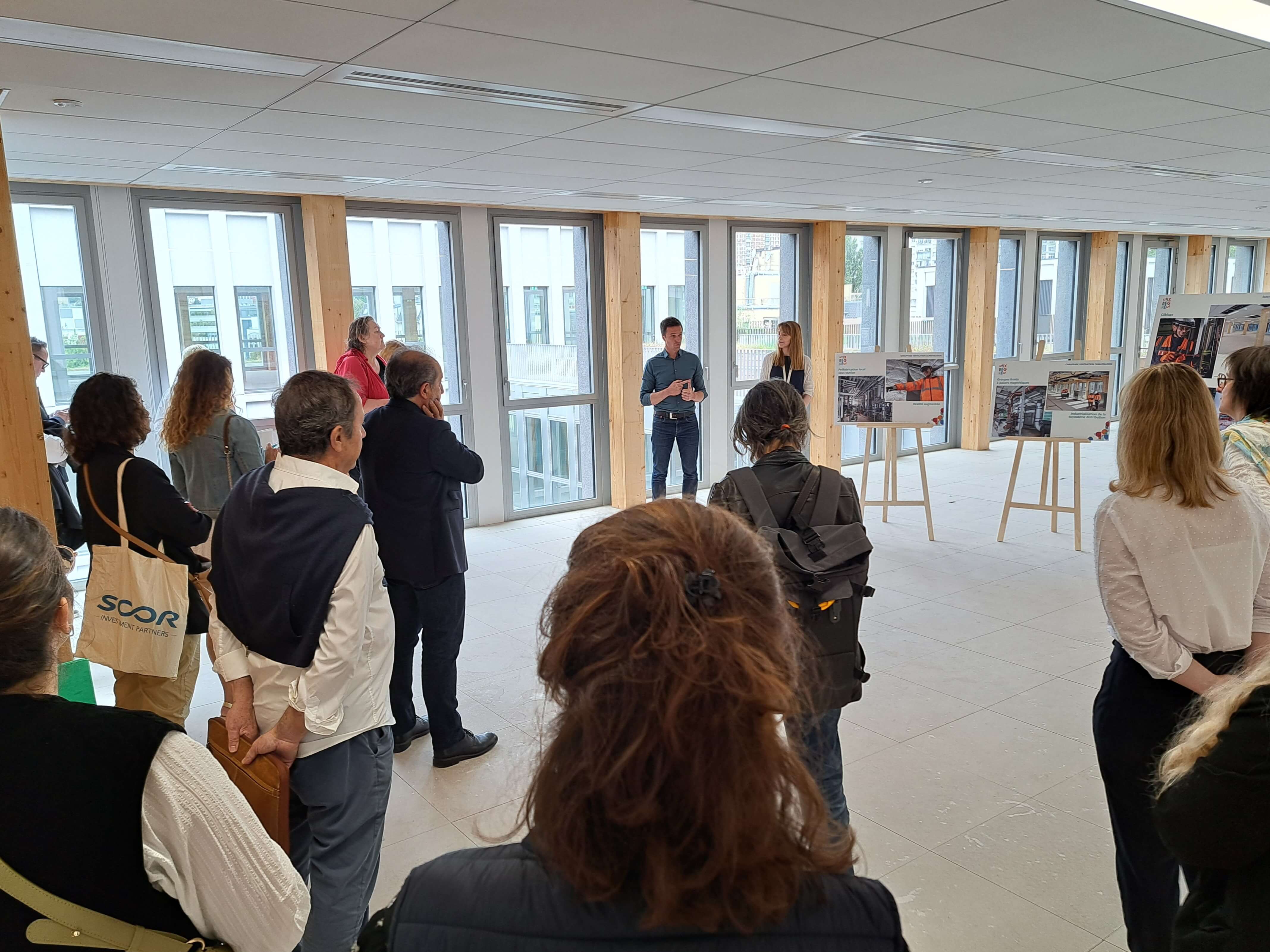 Visite presse éco-campus Six Degrés