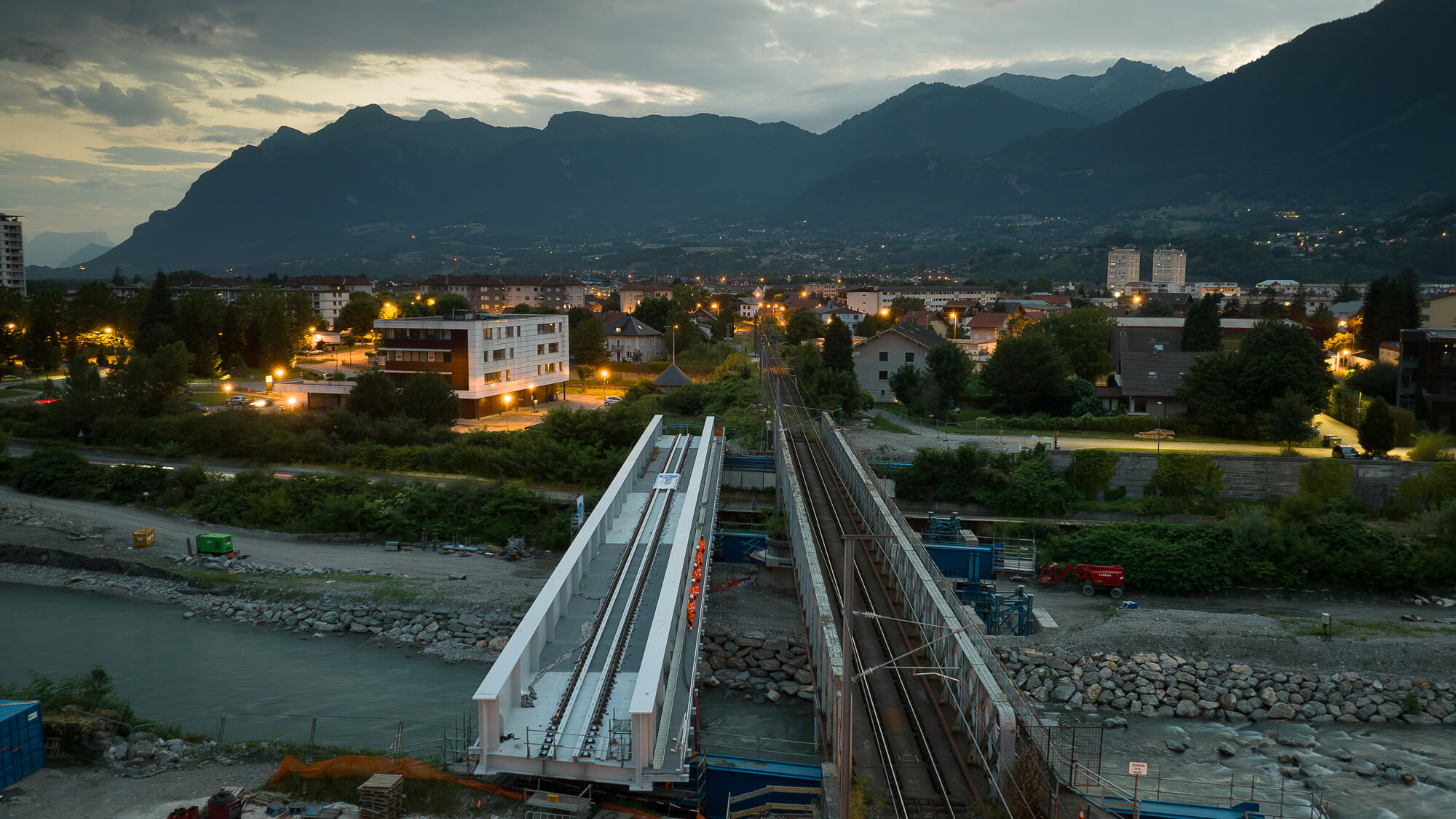 Pont de l’Arly vue du ciel