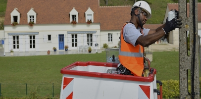 Photo d'installation fibre dans l'Aisne